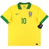 Camiseta Nike de local de Brasil 2013 Ronaldinho #10 *con etiquetas* XL
