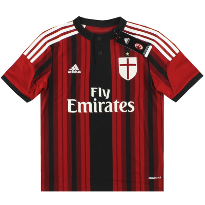 2014-15 AC Milan adidas Home Shirt *BNIB* M.Boys 