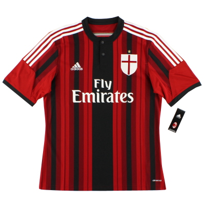 2014-15 AC Milan adidas Home Shirt *BNIB* S