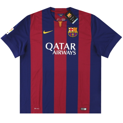 Camiseta de local Nike del Barcelona 2014-15 * con etiquetas * XXL