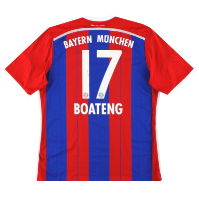2014-15 Bayern Munich adidas Home Shirt Boateng #17 XL