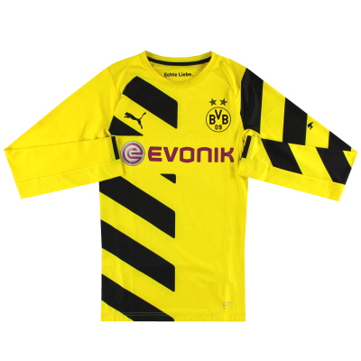 2014-15 Borussia Dortmund Player Issue Puma Maillot Domicile L/SL