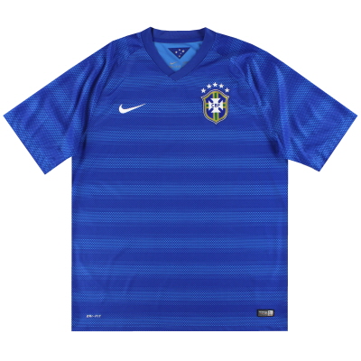 2014-15 Brasilien Nike Auswärtstrikot M.