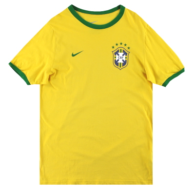 2014-15 Brazil Nike Core Ringer Tee L 
