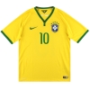 2014-15 Brazil Nike Home Shirt Neymar Jr #10 M