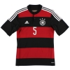 2014-15 Germany Away Shirt Hummels # 5 * Mint * M