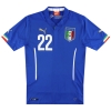 2014-15 Italy Puma Home Shirt Insigne #22 S