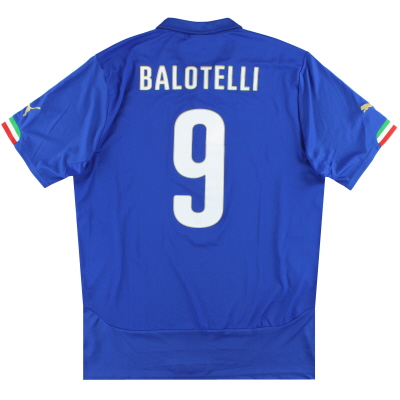 2014-15 Italy Puma Home Shirt Balotelli #9 XL 
