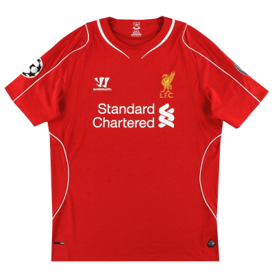 2014-15 Liverpool Warrior Champions League Home Shirt L 