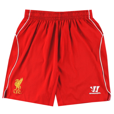 Pantalones cortos de local del Liverpool Warrior 2014-15 XL, para niños