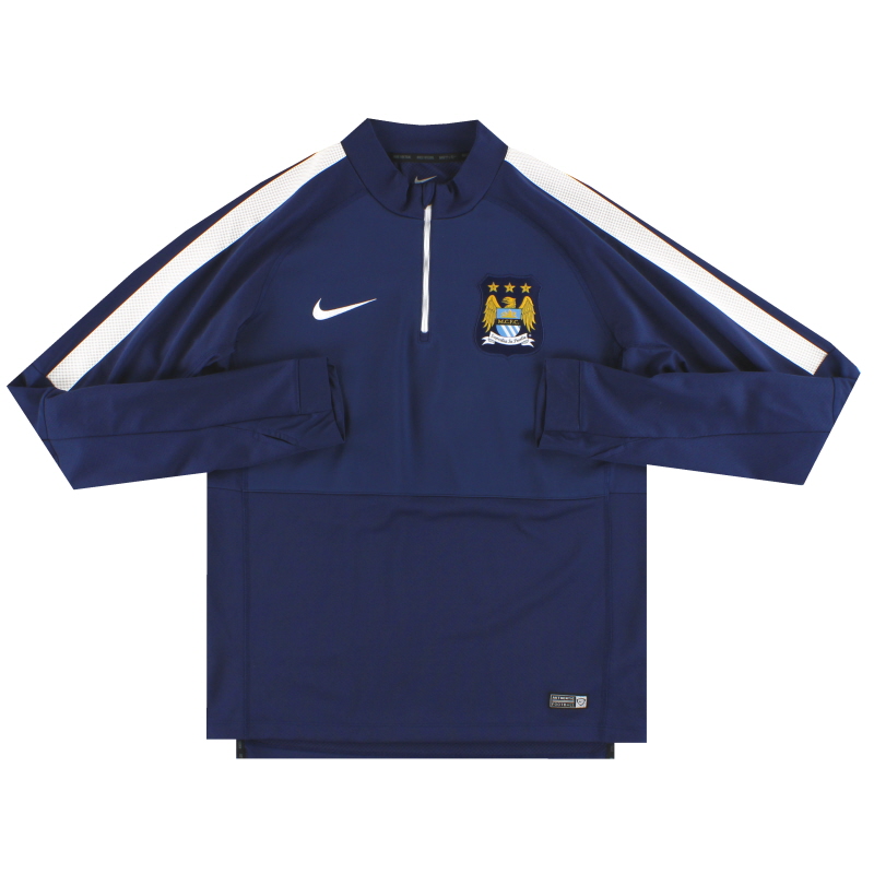 2014-15 Maglia da allenamento Manchester City Nike 1/4 zip M