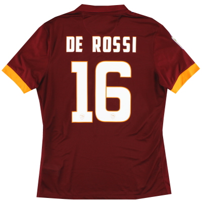 2014-15 Roma Authentic Home Shirt *w/tags* De Rossi #16 XL 