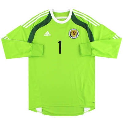 2014-15 Scotland adidas adizero Goalkeeper Shirt #1 *As New*