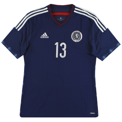 2014-15 스코틀랜드 adidas adizero Player Issue Home Shirt # 13 * As New *