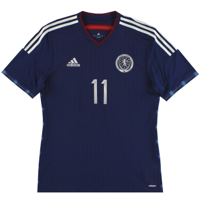 2014-15 Schottland adidas adizero Player Issue Home Shirt # 11 * Neuwertig *