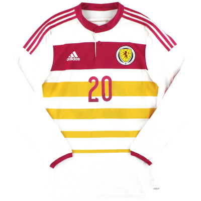 2014-15 Scozia adidas Player Issue adizero Away Shirt # 20 L / S * Come nuovo *