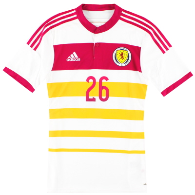2014-15 Scotland adidas Player Issue adizero Away Shirt #26 *As New* M