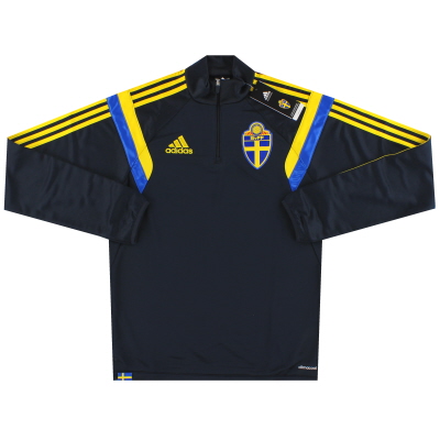 2014-15 Svezia adidas 1/4 Zip Training Top *BNIB* S