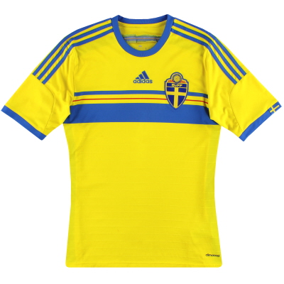 2014-15 Sweden adidas Home Shirt S 