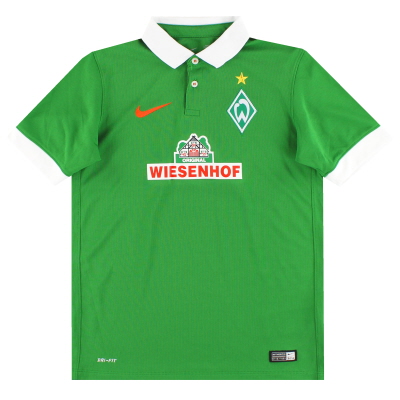 Camiseta Nike de local del Werder Bremen 2014-15, talla grande, para niños