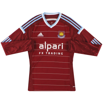 2014-15 West Ham adidas 홈 셔츠 L / S * Mint * S