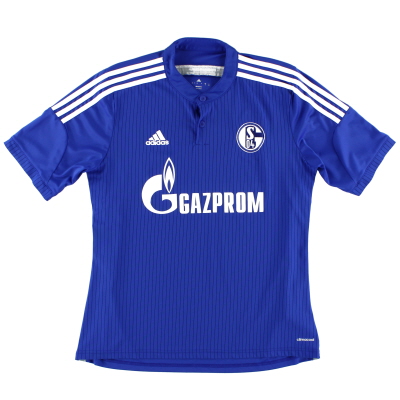 2014-16 Schalke adidas Home Shirt M