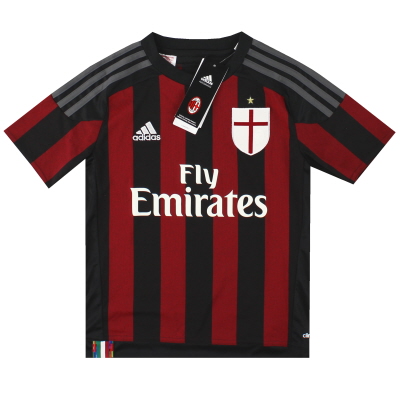 Maillot domicile adidas AC Milan 2015-16 *avec étiquettes* S.Boys