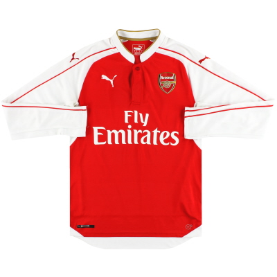 2015-16 Arsenal Puma Home Shirt L/S S 