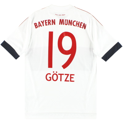 2015-16 Bayern Munich adidas Extérieur Maillot Gotze #19 Y