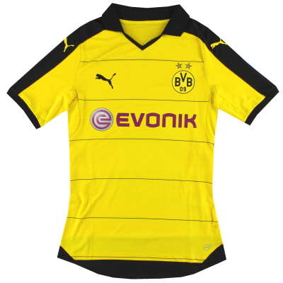 2015-16 Borussia Dortmund Puma Pemain Edisi Home Jersey XL