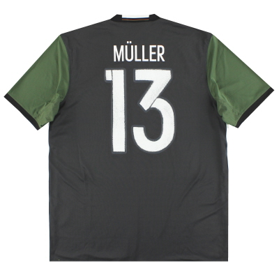 Maillot extérieur adidas Allemagne 2015-16 Muller # 13 M