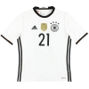 2015-16 Germany adidas Home Shirt Kimmich #21 Y