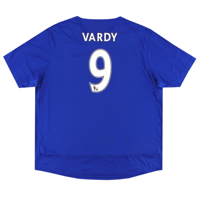 2015–16 Leicester City Puma Heimtrikot Vardy #9 4XL