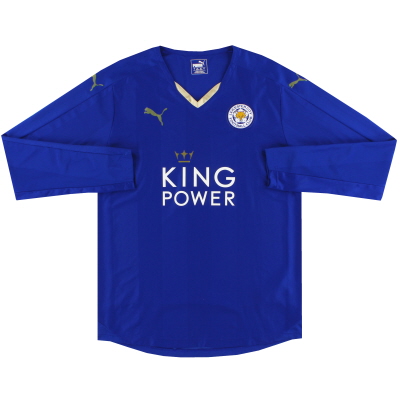 2015-16 Leicester Puma Home Shirt L/S *Mint* L