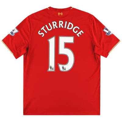 2015-16 Liverpool New Balance Home Shirt Sturridge #15 *Mint* XL 