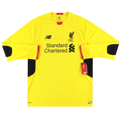 Camiseta de portero Liverpool New Balance 2015-16 *con etiquetas* XL