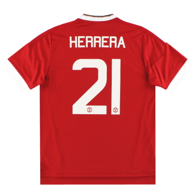 2015-16 Manchester United adidas Home Shirt Herrera #21 *w/tags* L 