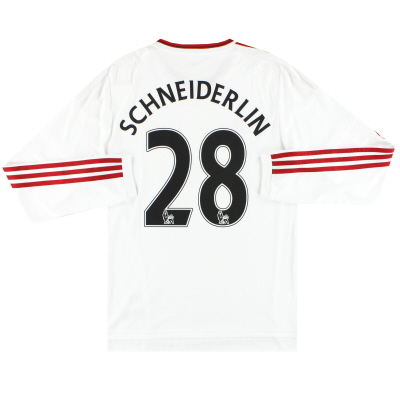 Camiseta adidas de visitante del Manchester United 2015-16 Schneiderlin # 28 L / SS