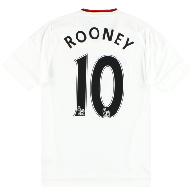 Camiseta Manchester United 2015-16 adidas Visitante Rooney #10 *con etiquetas* S