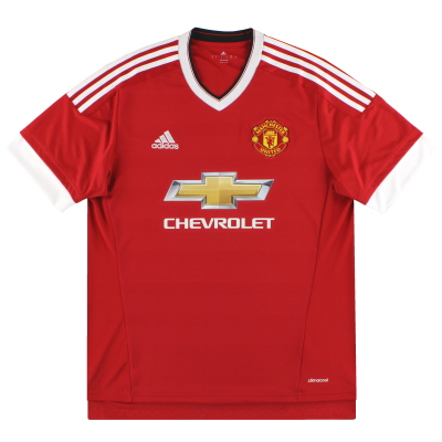 2015-16 Manchester United adidas Home Shirt M 