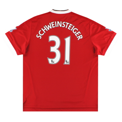 Maglia Manchester United adidas Home 2015-16 Schweinsteiger #31 *Menta* S