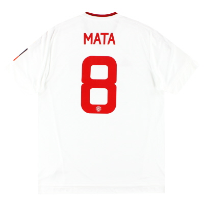 Camiseta visitante adidas 'Wembley' del Manchester United 2015-16 Mata # 8 * con etiquetas * XL