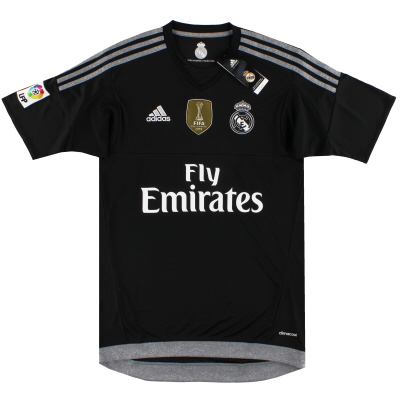 2015-16 Real Madrid adidas Torwart-Auswärtstrikot *mit Etiketten* S