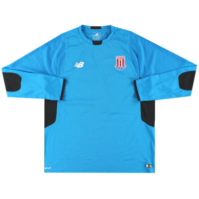 2015-16 Stoke New Balance Speleruitgave Onder 18's Keepersshirt #1 M