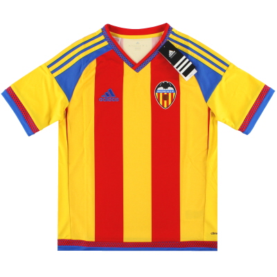 2015-16 Valencia adidas Auswärtstrikot *mit Etiketten* L.Jungen