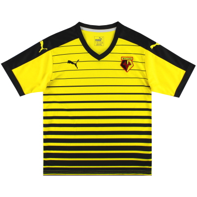 2015-16 Watford Puma Home Shirt *Mint* L.Boys 