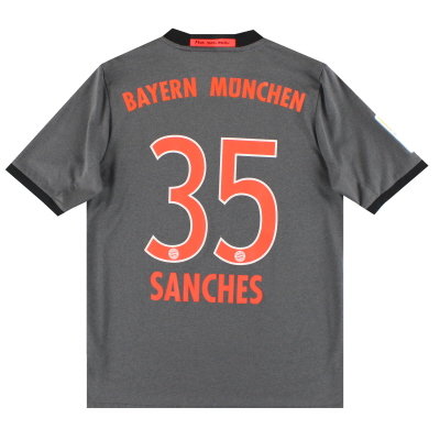 2016-17 바이에른 뮌헨 아디다스 어웨이 셔츠 산체스 #35 XL.소년