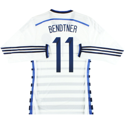 Maglia da trasferta 2016-17 Danimarca Player Issue Bendtner #11 *con cartellini* L/SM