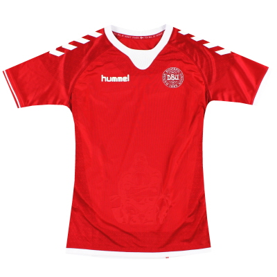 Camiseta local Hummel de Dinamarca 2016-17 *Como nueva* M.Boys