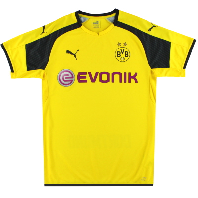 Maillot domicile Dortmund Puma CL 2016-17 * comme neuf * L